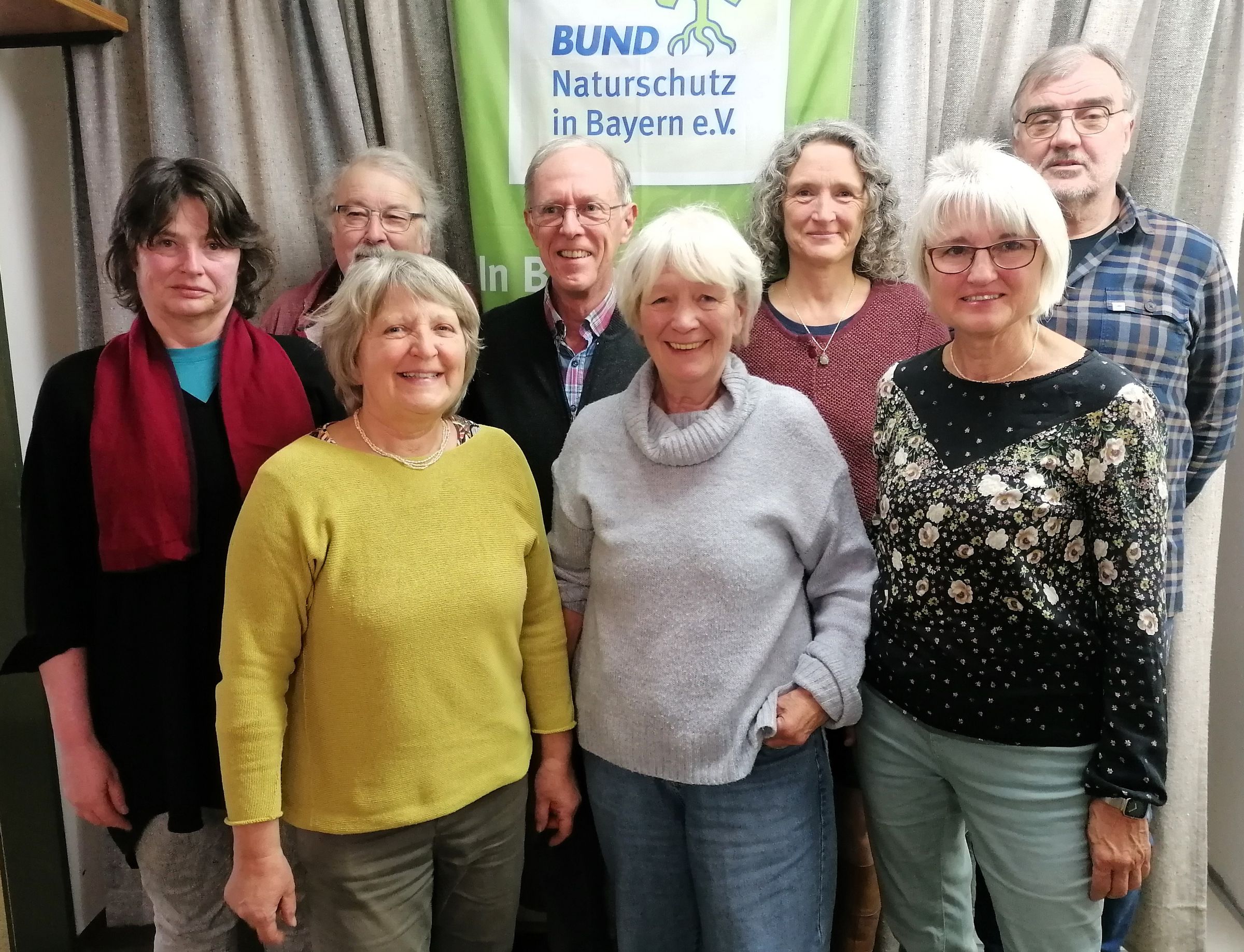 v.l.n.r.: Doris Eisele, Alfons Greiner, Klara Grönninger, Werner Lauckner, Sigrid Schindler, Daniela Gabler, Kerstin Nickel, Uwe Oesterling. (Wolfgang Günther fehlt auf dem Foto)