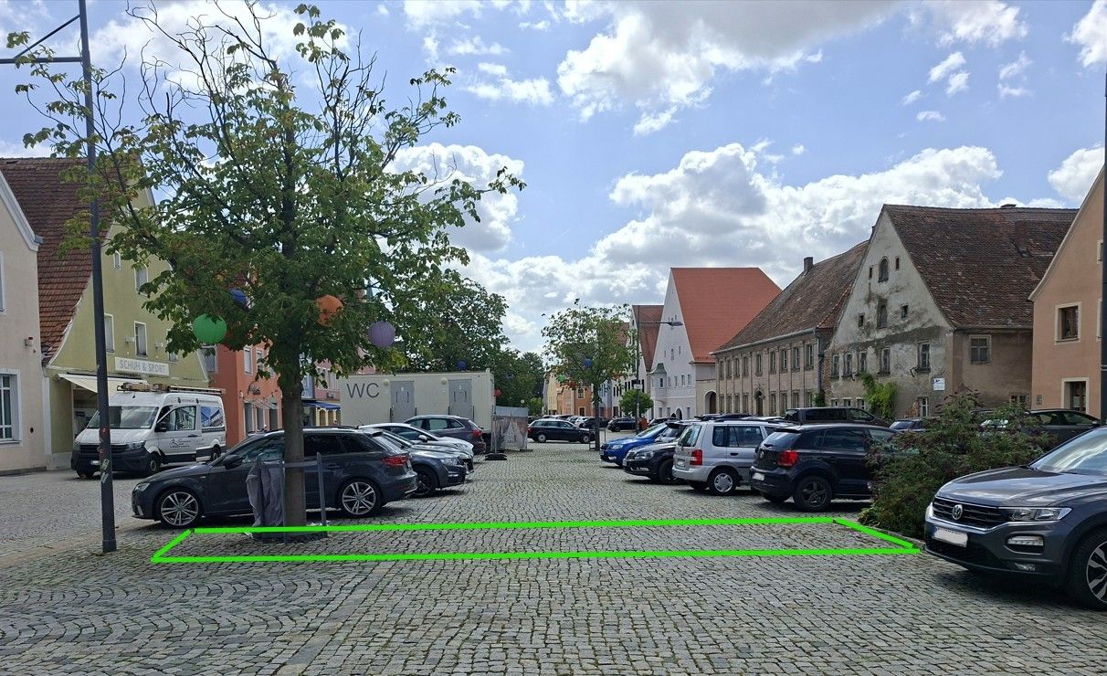 Die grüne Fläche wird gemeinsam abgepflastert!; Foto: Wolfgang Günther